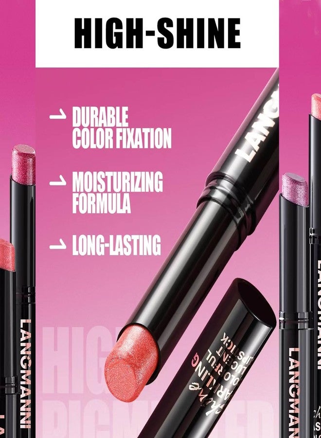TWLBXMG Dark Purple Lipstick For Women Matte Nude Glitter Shimmer Metallic Highly Pigmented Moisturizing Lip stick Hypoallergenic Waterproof Long Lasting Lipsticks Quick Makeup Lightweight Portable 06 # - Image 5