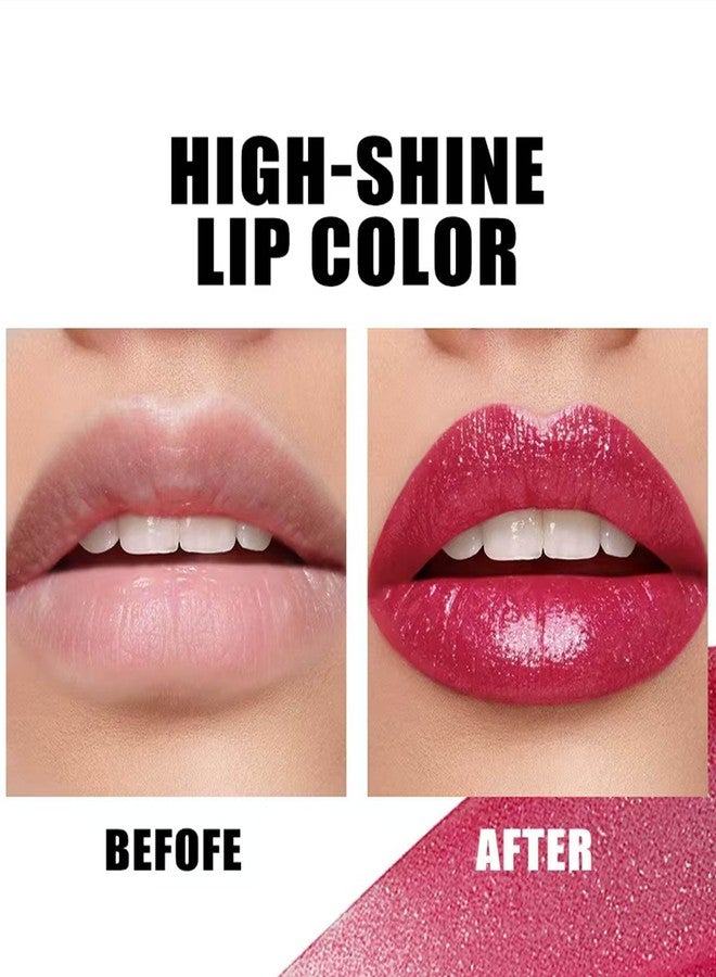 TWLBXMG Dark Purple Lipstick For Women Matte Nude Glitter Shimmer Metallic Highly Pigmented Moisturizing Lip stick Hypoallergenic Waterproof Long Lasting Lipsticks Quick Makeup Lightweight Portable 06 # - Image 4