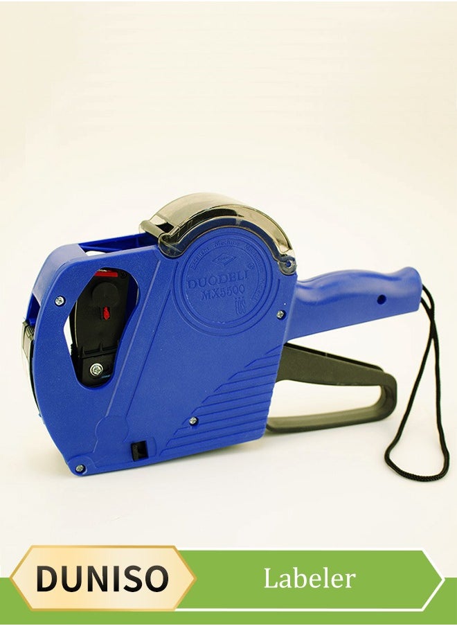 DUNISO 5500EOS Pricing Label machine, equipped with high toughness lettering tape and paper change button，8 Digits Retail price printer and Labels for supermarket products  - Image 1