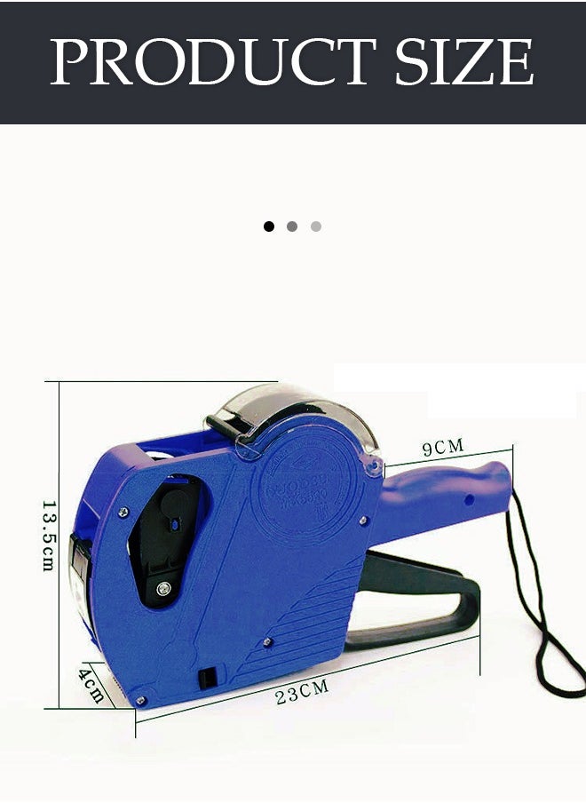 DUNISO 5500EOS Pricing Label machine, equipped with high toughness lettering tape and paper change button，8 Digits Retail price printer and Labels for supermarket products  - Image 2