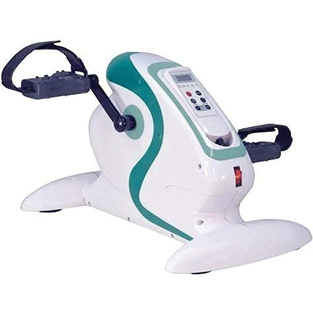 Mini Electric Pedal Exerciser Bike, Portable Fitness Exercise Bike, Knee and Leg Exercise Peddling Machine Adjustable Fitness Rehab Equipment for Seniors at Home, Work or Gym
