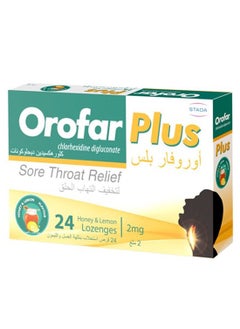 Orofar Sore Throat Relief Honey and Lemon Lozenges 24 Tablet 
