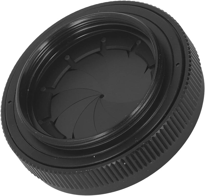فتحة عدسة قابلة للتعديل (Iris Aperture) بقياس من 1.5 إلى 29 مم، قطر الجزء الداخلي (ID) من 55 مم، قطر الجزء الخارجي (OD) من M42 إلى M42، عبارة عن غشاء عدسة قابل للتعديل (Adjustable Iris Diaphragm) مصمم لأنظمة بصرية، مصنوع من سبيكة الألومنيوم، مع تصميم دقيق يتكون من 10 شفرات. - Image 2
