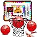 VATOS Basketball Hoop Indoor for Kids Light up Basketball Hoops with 6 Color LED Lighting Remote Controller Scoreboard 3 Balls Over The Door Basketballs Game Toys Gifts for Kids 512 Boys Girls - Image 2