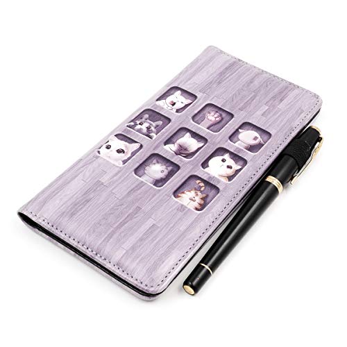 menesia Checkbook Cover for Men & Women RFID Leather Check Book Holder Wallet(Cat) - Image 3