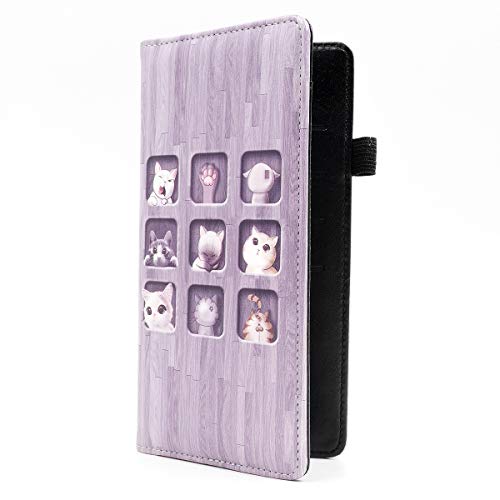 menesia Checkbook Cover for Men & Women RFID Leather Check Book Holder Wallet(Cat) - Image 5