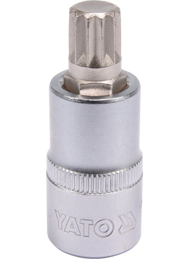 YATO Socket Bit 1/2" Spline M12 L=50mm YT-04344