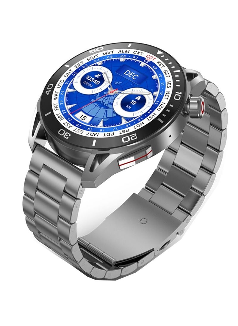 Telzeal Telzeal T2 Smart Watch With 1.5 Inch AMOLED Display IP67 Waterproof and 4 Pair Strap (Silver)  - Image 1