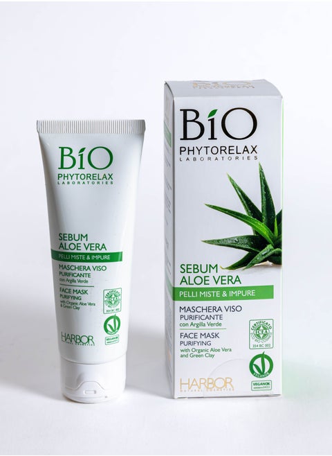 Purifying face mask with aloe vera extract from Phytorilax 75 ml
