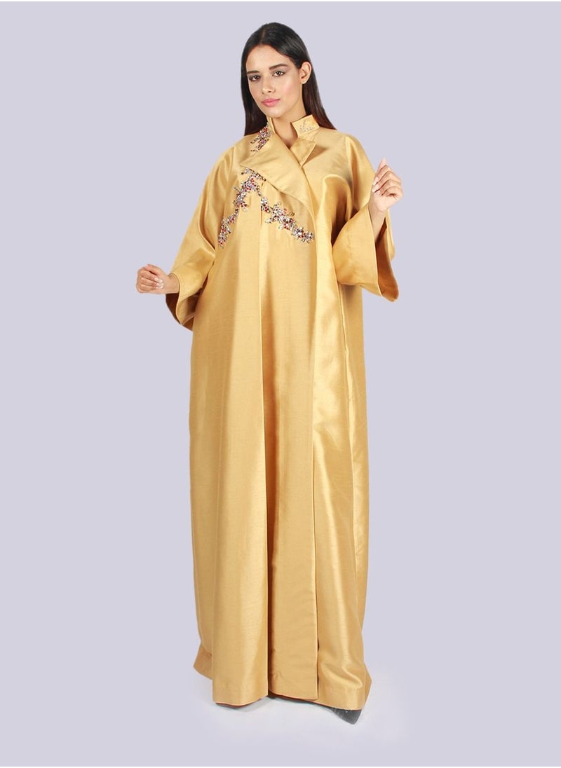 NIVA FASHION HOUSE Princely-Coat Emb Abaya  - Image 2
