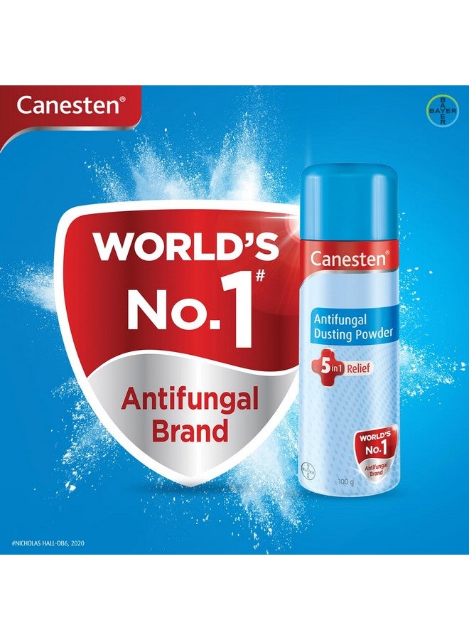 Canesten مسحوق كانستين المضاد للفطريات لتخفيف تهيج الجلد، الحرارة الشائكة، الاحمرار، الحكة، العدوى الفطرية، 100 جرام (عبوة من 3) - Image 5