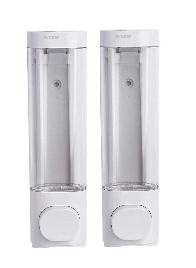 EVGREF Liquid handwash Soap Dispenser for Bathroom and Kitchen (Set of 2)(White, 280 ML) - Image 3