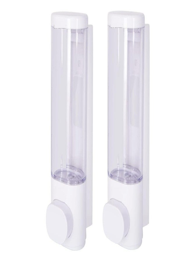 EVGREF Liquid handwash Soap Dispenser for Bathroom and Kitchen (Set of 2)(White, 280 ML) - Image 1