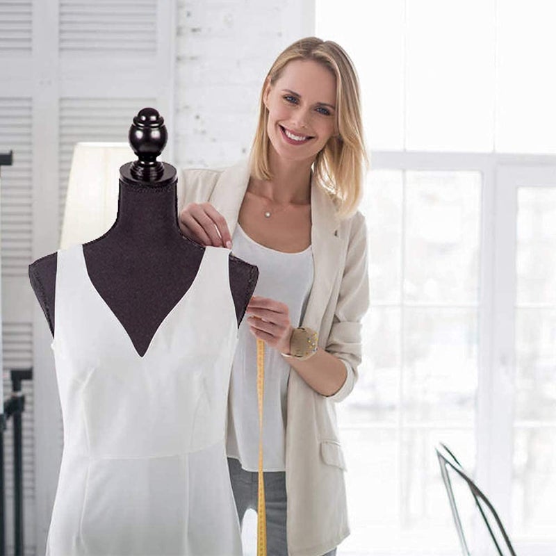 FDW Female Mannequin Body Dress Form Sewing Mannequin Torso Manikin with Tripod Base Stand Adjustable Mannequin for Sewing Clothes Display (Black, 59-67 Inches) - Image 3
