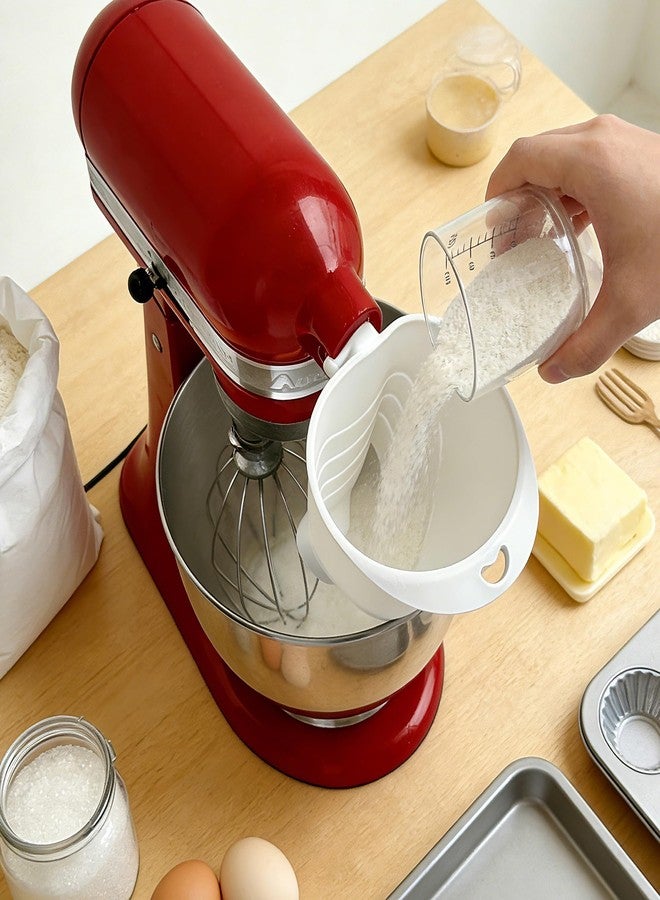 QCCTPUU Flour Funnel for KitchenAid Mixer, Silicone Stand Mixer Attachment - Foldable, Mess-Free, Compatible with KitchenAid Artisan & Professional Series, Dishwasher Safe - Image 3