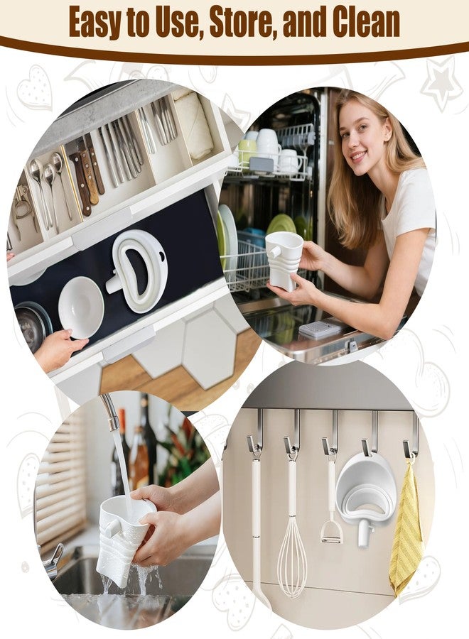 QCCTPUU Flour Funnel for KitchenAid Mixer, Silicone Stand Mixer Attachment - Foldable, Mess-Free, Compatible with KitchenAid Artisan & Professional Series, Dishwasher Safe - Image 5