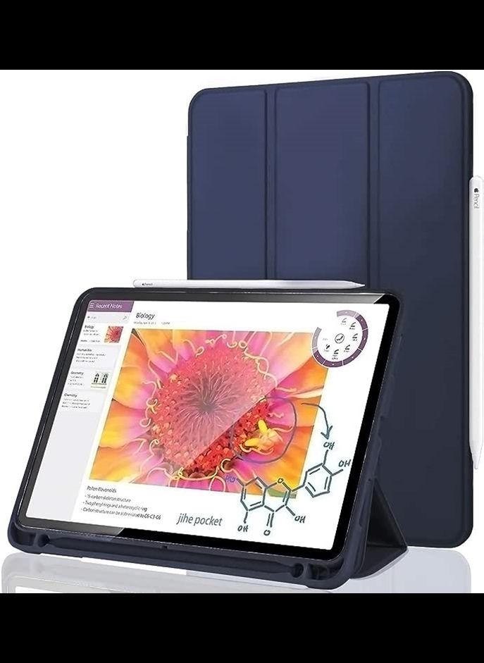 Full Body Protective Smart Stand Cover for iPad Pro 11 2020 (2nd Generation-Navy Blue)