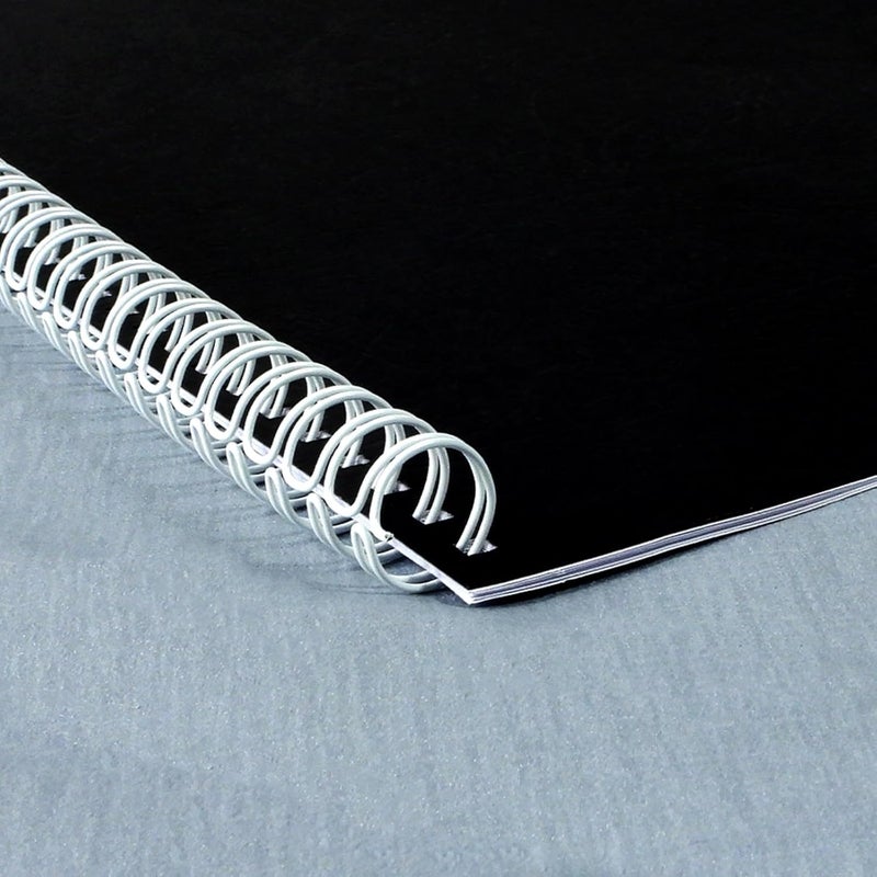 RAYSON Book Binding Ring, 9.5mm Double Loop Wire 3:1 Pitch 34 Holes Wire Ring White 100pcs/box for School Office and Home - Image 4
