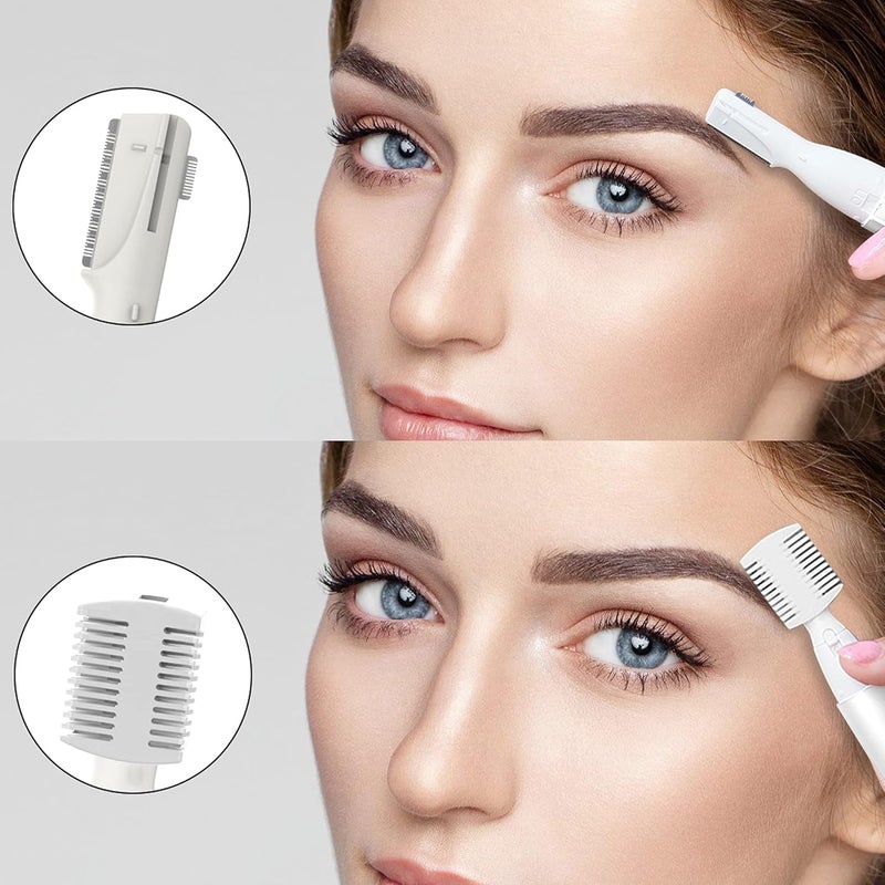 pritech Electric Shaver Women's Eyebrow Razor Trimmer Portable Mini Eyebrow Face Razor Trimmer for Women Eyebrows / Face / Body / Facial Treatment, Precision Shaving, No Risk of Cutting - Image 4
