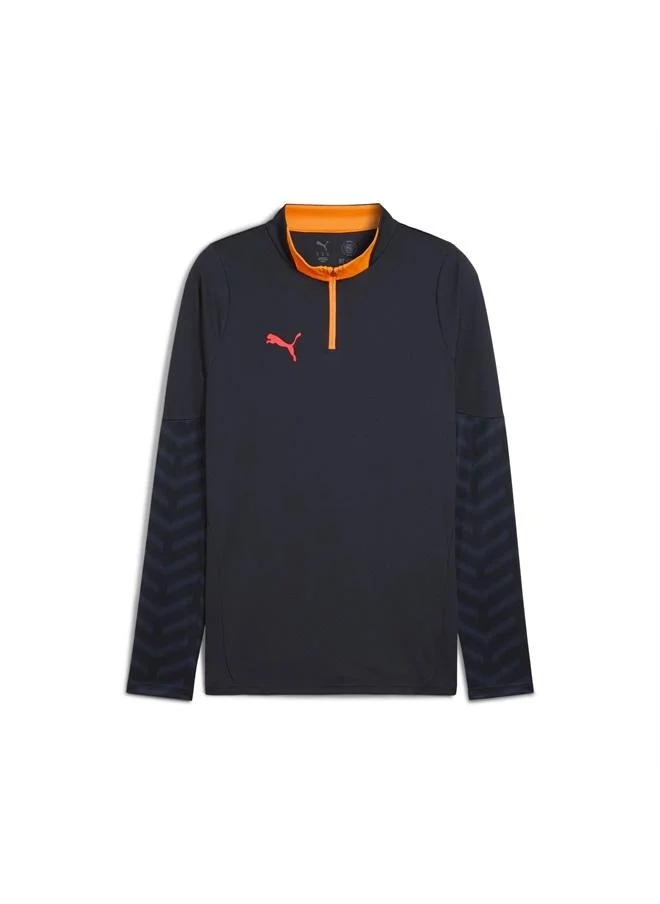 Puma New Navy-Glowing Red-Heat Fire individualCUP Football Quarter-Zip Top Men for Men | Best Price UAE