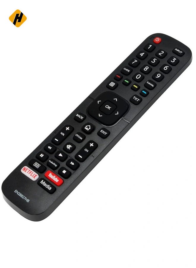 Replacement Remote Control EN2BB27HB for Hisense TV EN2BB27H H32AE5500 H32A5600UK H39AE5500 H39A5600UK H43A6100 H43AE5500 H43AE6030 H43A5600UK H43A5600UK 50A61 00 H50AE6030 H55A6100 H55AE6030 H65AE6030 with battery