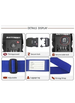 Generic Luggage Strap Belt With Lock  - Image 3