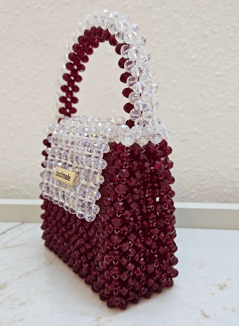 Handmade Elegant/ classy crystal hand/ shoulder/ crossbody bag for women - Image 3