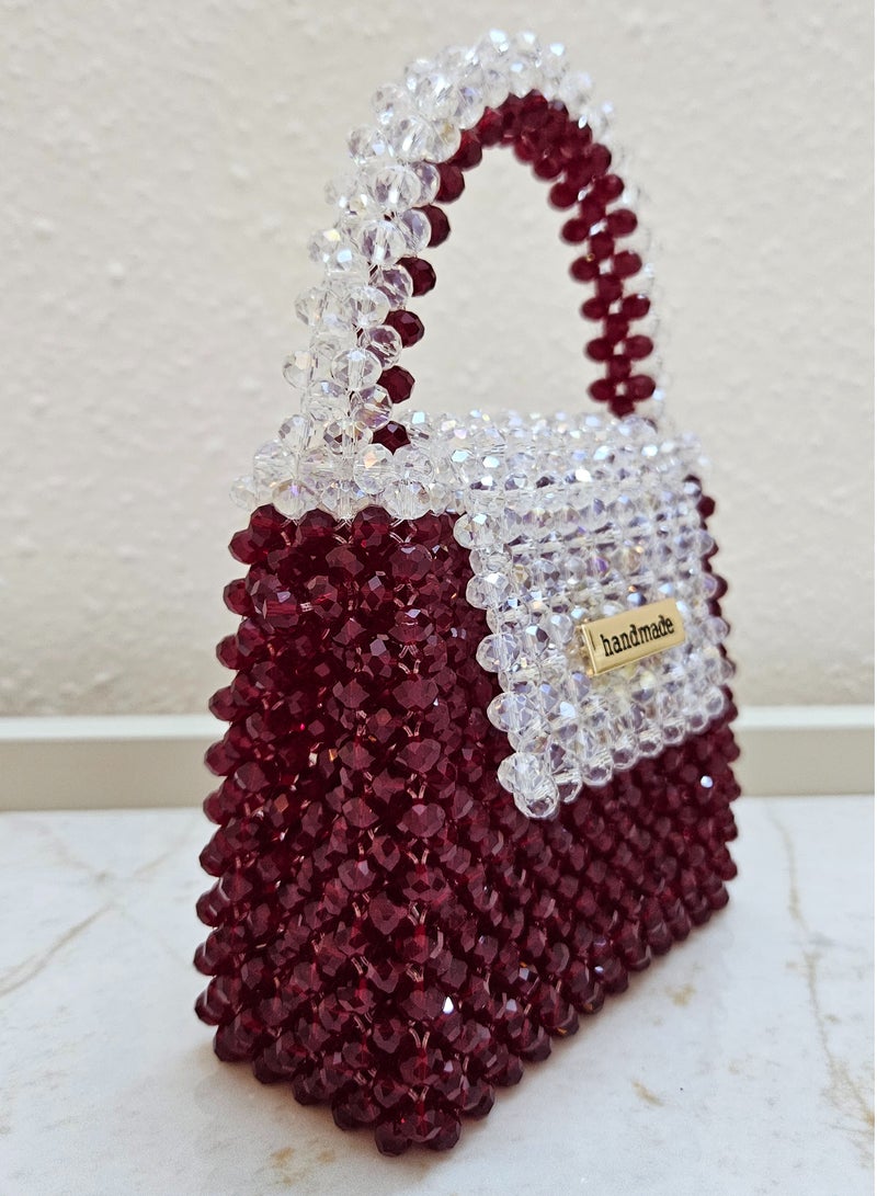 Handmade Elegant/ classy crystal hand/ shoulder/ crossbody bag for women - Image 2