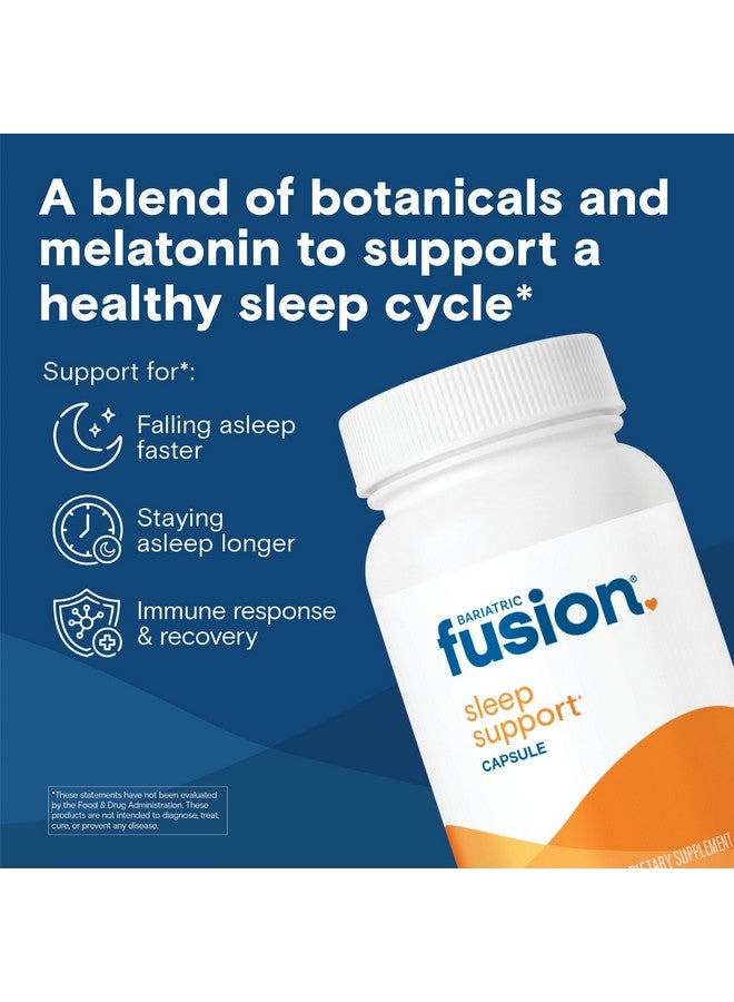 Bariatric Fusion Sleep Support | Vegan Sleep Supplement with Melatonin and Ashwagandha | Bariatric Vitamin for Adults* | Gluten, Dairy and Soy Free | Non-GMO | 60 Capsules - Image 2