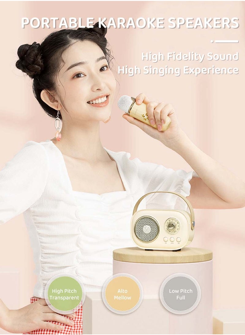 LEOKOR - Karaoke Portable Wireless Bluetooth Speakers,with Microphone One Click Original Vocal Eliminatio,Auto Connection at Startup for Family Gatherings and Entertainment - Image 1