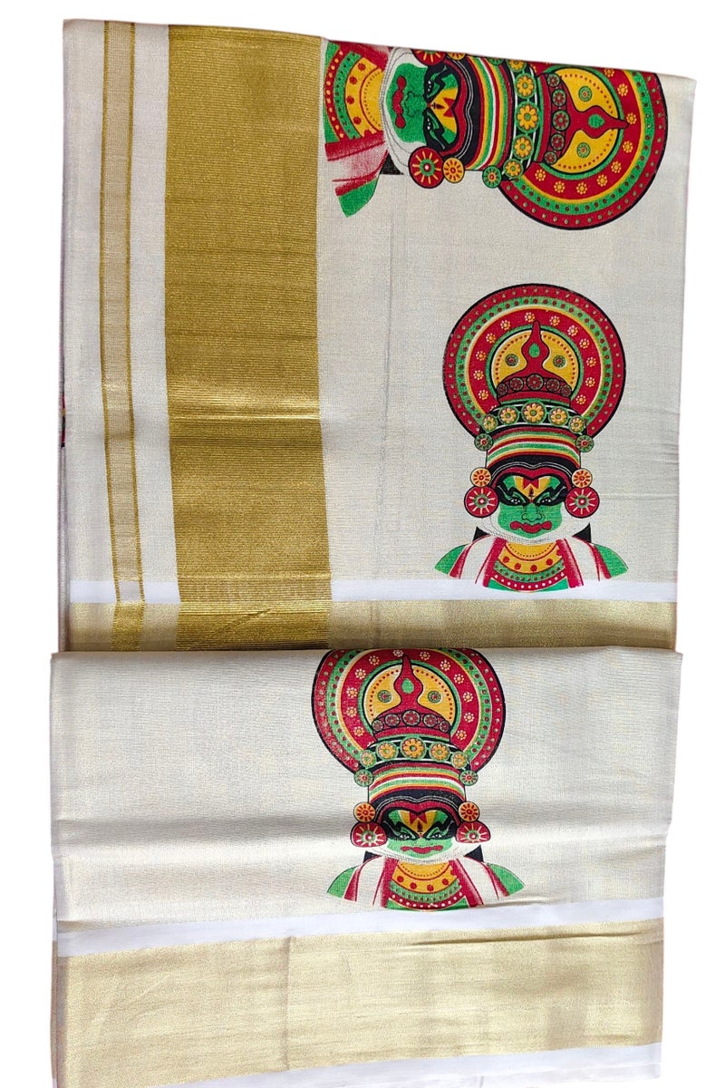 kasavu saree  - Image 2