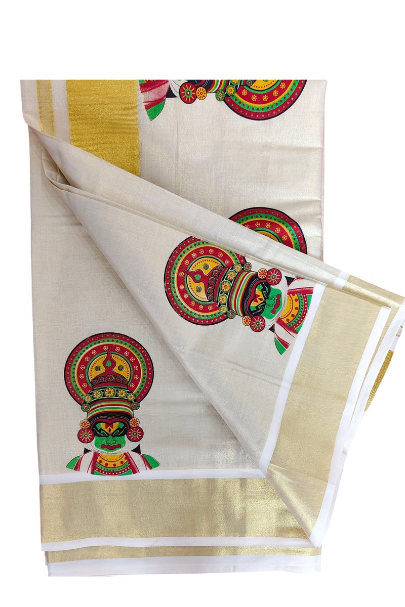 kasavu saree  - Image 1