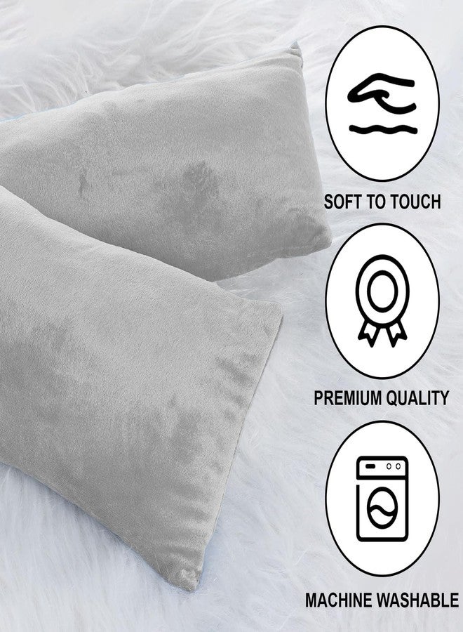 Marrywindix Tiny Pillow 2 Pack Small Decorative Pillow 11 x 6 in Travel Pillows Soft Pet Pillow for Pet Camping Travel Sleeping Bed Sofa Neck Knee Wrist Support (Grey) - Image 4