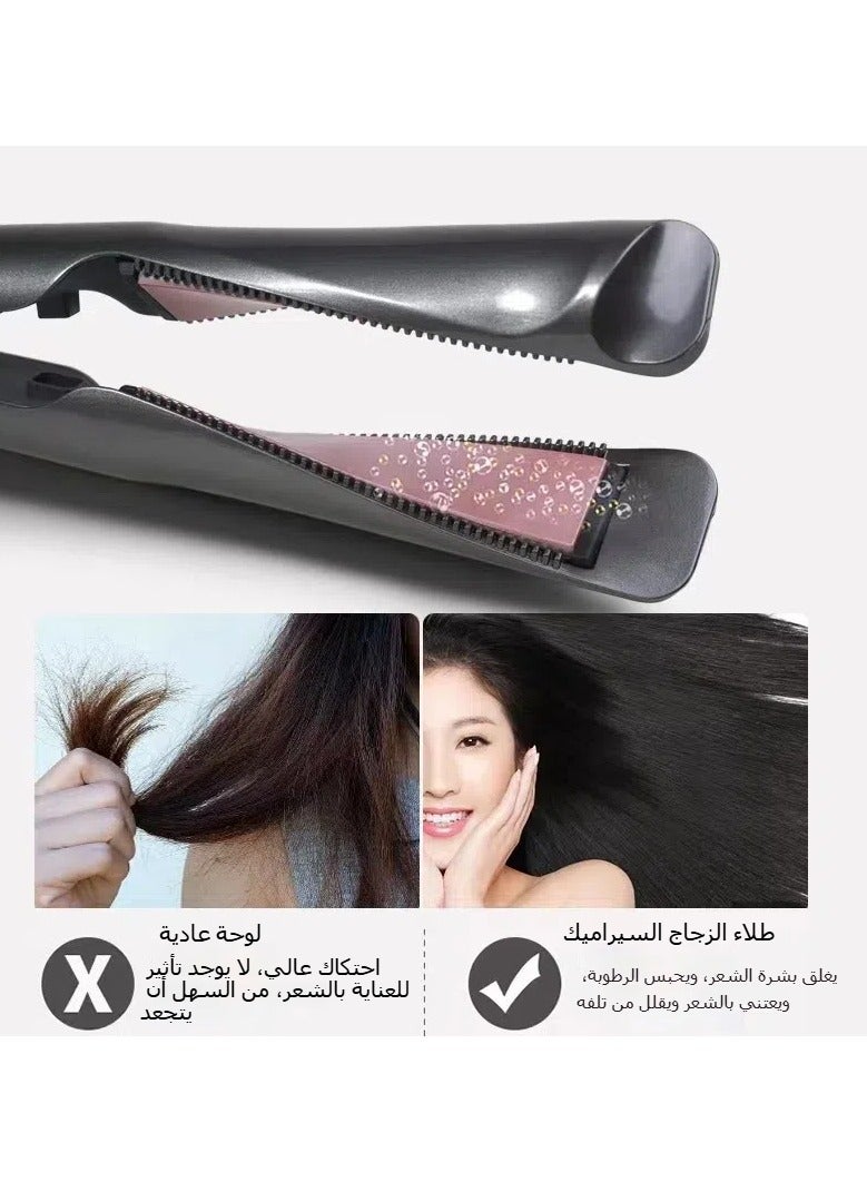 general Spiral Twisted Hair Curler Rotating Slanted Hair Curler with Auto-Roll Function All-in-One Hair Straightener and Curler for Home Use - Image 2