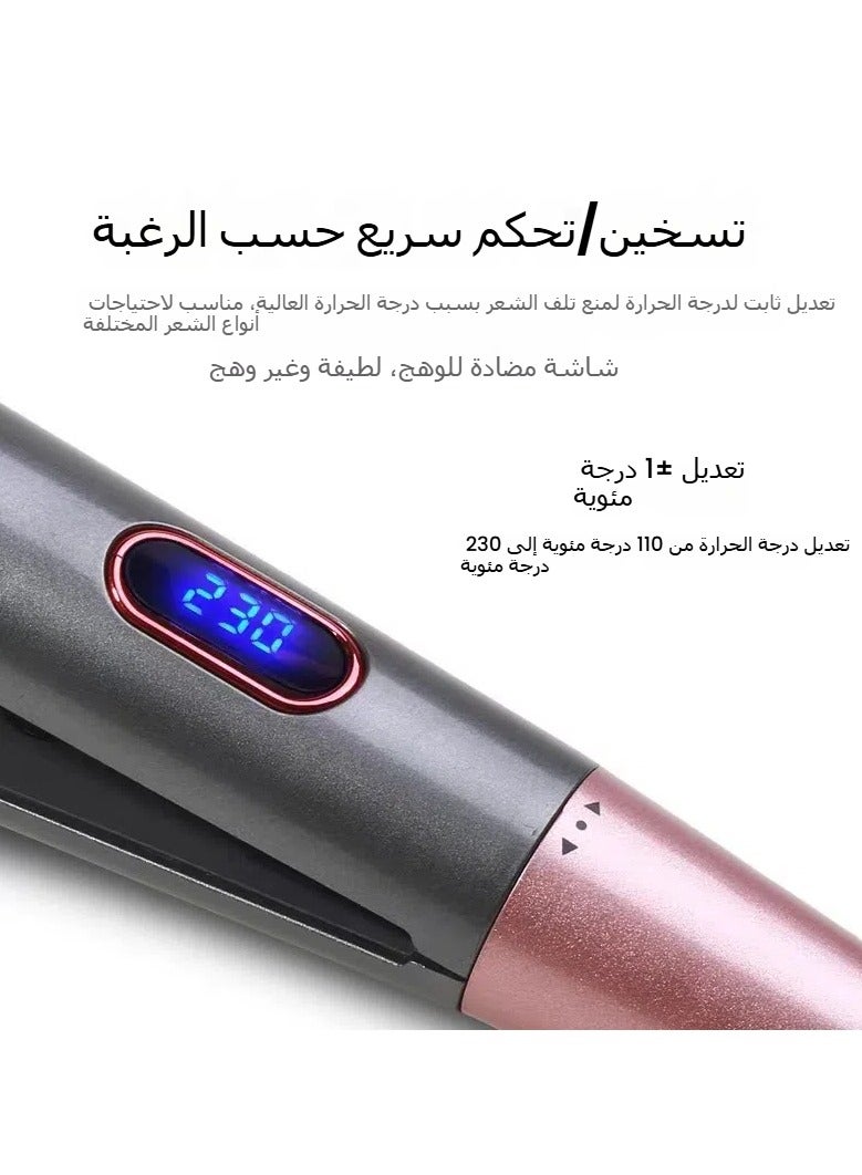 general Spiral Twisted Hair Curler Rotating Slanted Hair Curler with Auto-Roll Function All-in-One Hair Straightener and Curler for Home Use - Image 4