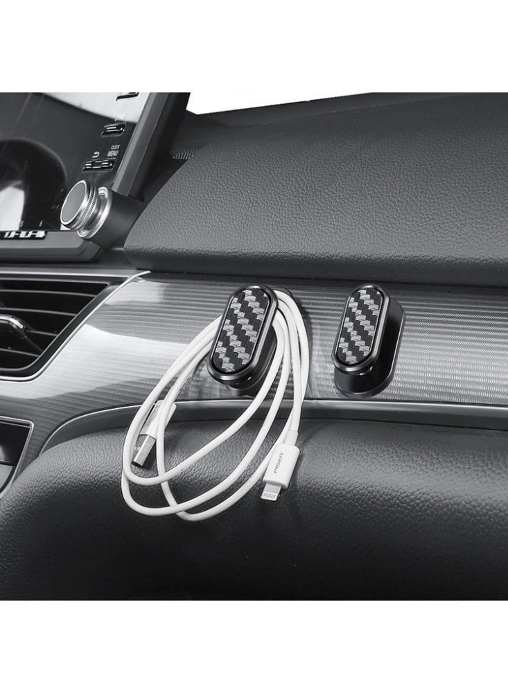 Car Mini Hooks, 4PCS Multifunctional Self-Adhesive Auto Backseat Hangers, Vehicle Wall Hook Stickers for Keys, Masks, Earphones & Cables - Image 2