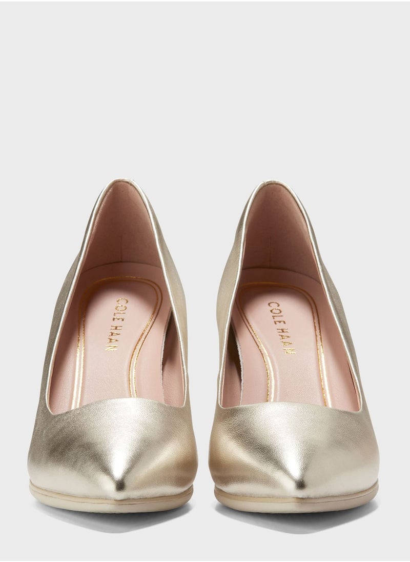 COLE HAAN - Ambtn Close Toe Mid Heel Pumps - Image 1