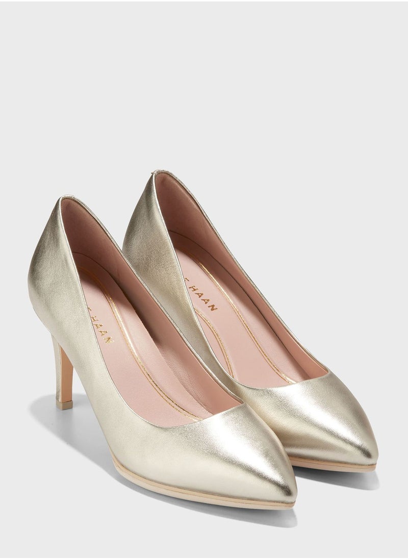 COLE HAAN - Ambtn Close Toe Mid Heel Pumps - Image 1