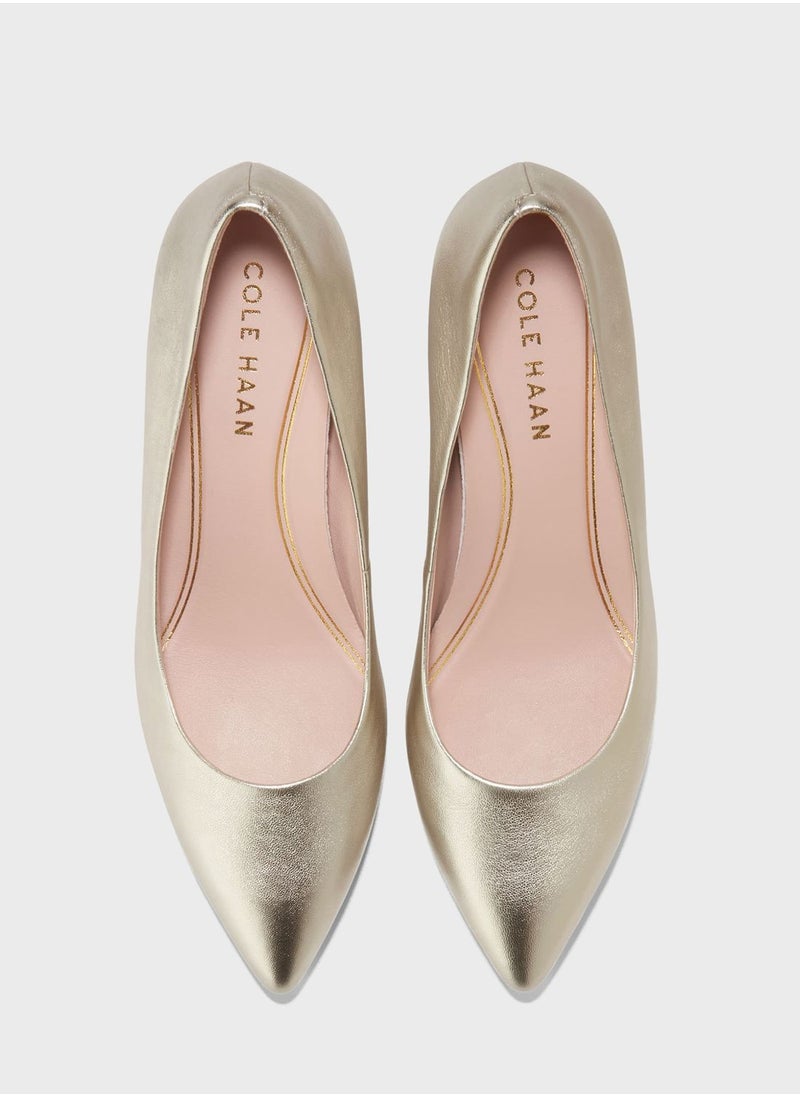 COLE HAAN - Ambtn Close Toe Mid Heel Pumps - Image 1