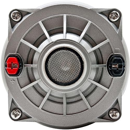 Earthquake Sound PR-HDX2 Compression Horn Tweeter Driver - Phenolic Diaphragm, 8 Ohm, 2" Voice Coil, 150 WRMS / 250W MAX, 110dB (Pair), Silver - Image 2