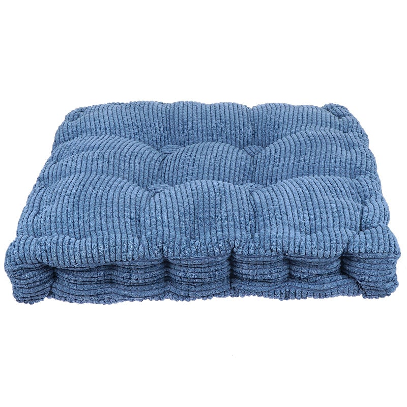 Thickened Blue Non Slip Square Chair Cushion 40x40cm Soft Seat Pad for Home Office Garden - Image 2