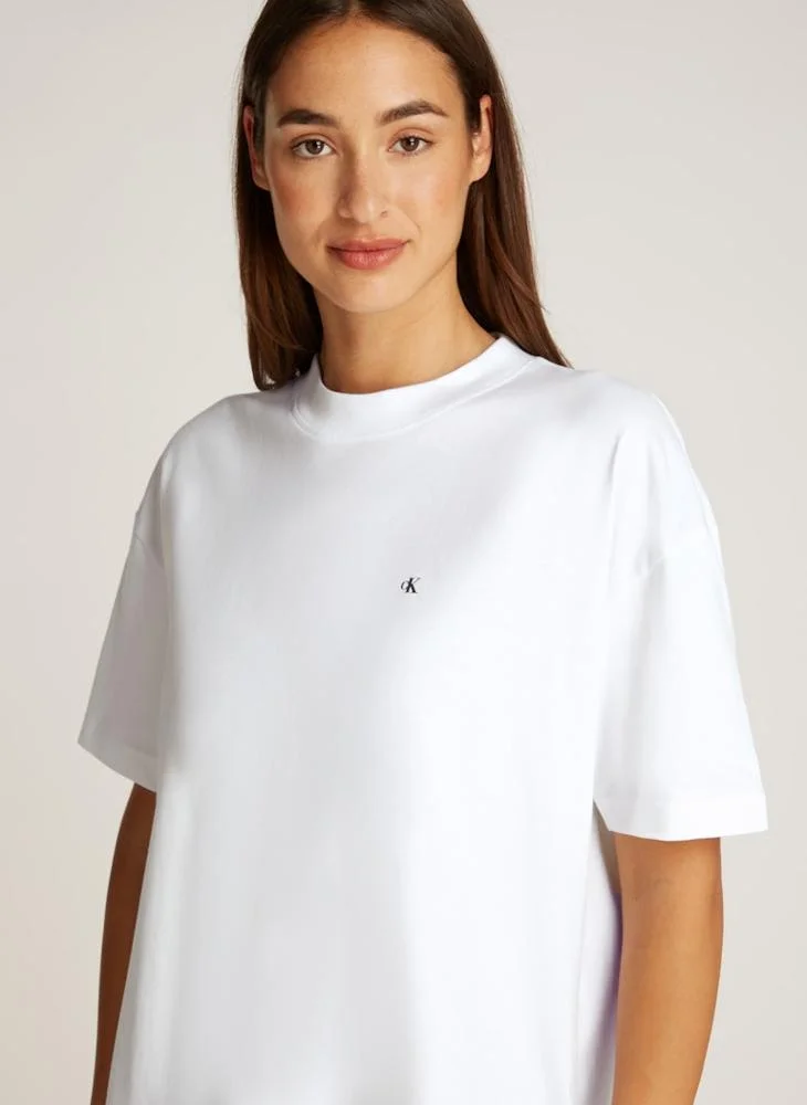 كالفن كلاين جينز Logo Detail Knitted T-Shirt