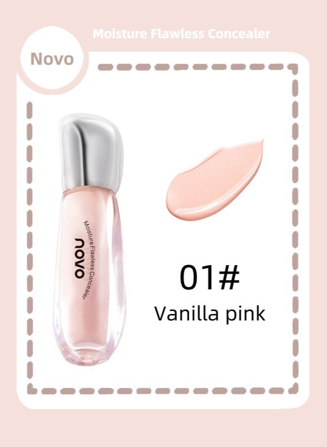 نوفو مخفي رطوبة لا تشوبها شائبة، سائل تغطية كاملة السطوع تحت مخفي العين، خفيف الوزن طويل الأمد رطب أخف للمرأة، خلق مظهر نظيف - Image 1