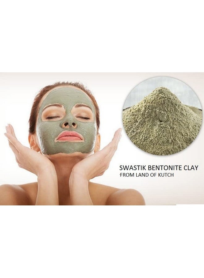 Swastik - Multi Purpose Bentonite Healing Clay | 100% Pure Bentonite Powder for Skin & Hair | Makes Skin Healthy & Glow (400 GRAMS) - Image 3