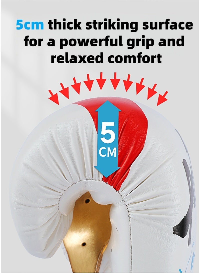 فينوم قفازات ملاكمة رمادية مموهة بوزن 12 أونصة - حزام عريض للغاية لتوفير أقصى دعم للمعصم، تصميم يسمح بالتهوية ويمتص الصدمات، قفازات ملاكمة للرجال والنساء - Image 4