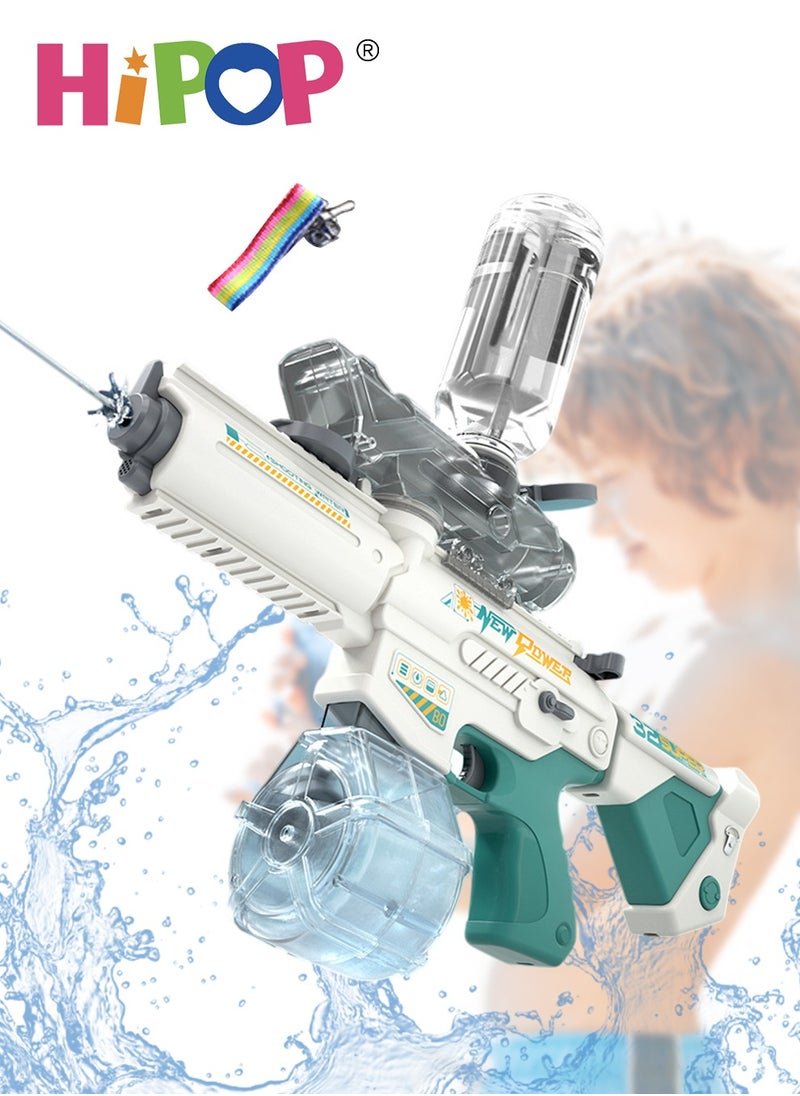 M416 Automatic/Manual Water Gun Toy,Water Blasters with Automatic Water Absorption Function,Can Add Extra Large Capacity Water Bottle,Children's Water Toy Gun