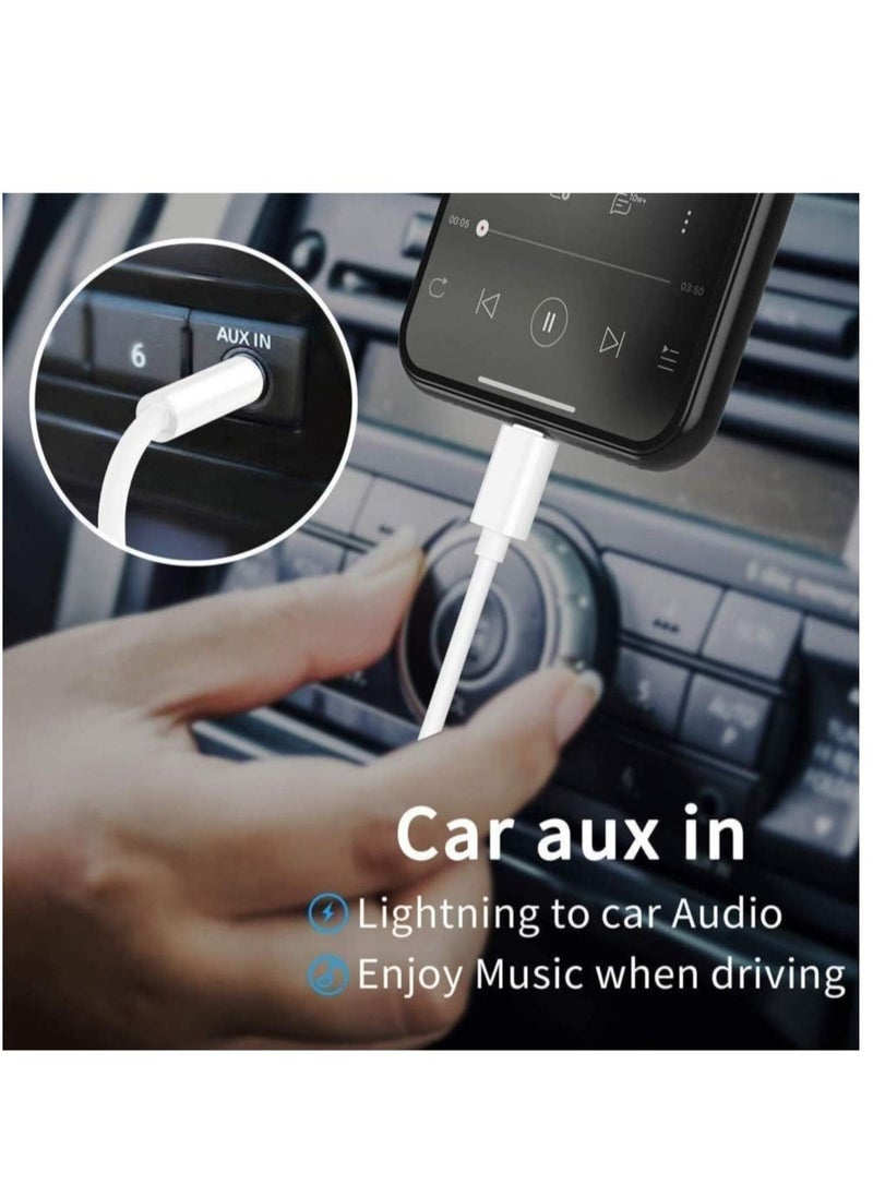 ELTRAZONE - Aux Cord for iPhone, Apple MFi Certified esbeecables Lightning to 3.5mm Aux Cable for Car Compatible with iPhone 12 11 XS XR X 8 7 6 iPad iPod to Car Home Stereo Speaker Headphone - Image 1