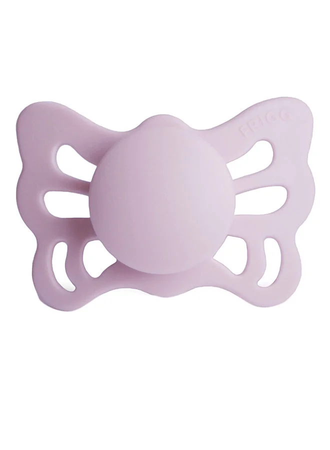 FRIGG Butterfly Anatomical Silicone Baby Pacifier 0-6M Soft Lilac Size 1