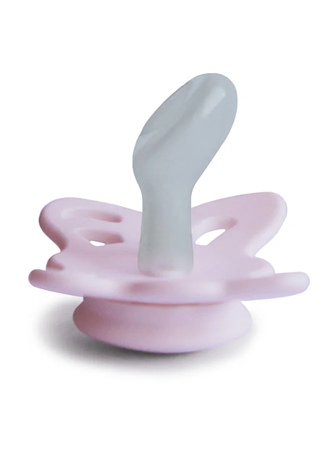 FRIGG Butterfly Anatomical Silicone Baby Pacifier 0-6M Soft Lilac Size 1