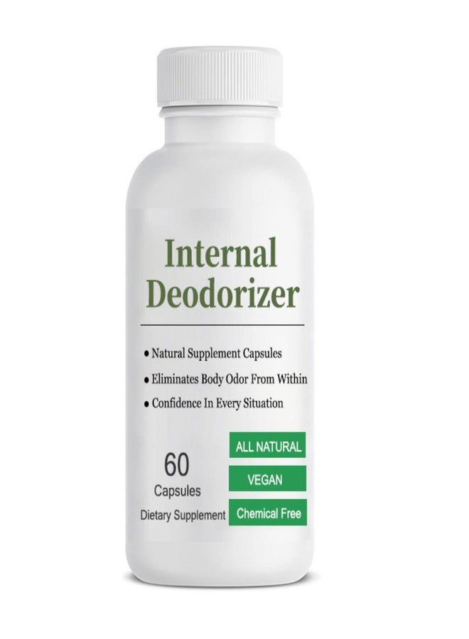 WNOHIQ Body Deodorizing Supplement, Internal Deodorizer - Breath Freshening, Chlorophyll Capsules with Parsley & Organic Peppermint, for Skin, Bad Breath, and Gut Health, 60 Count - Image 1